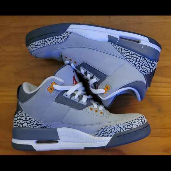 RARE & GREAT condition Men’s Nike Air Jordan 3 Retro cool Grey - Picture 2 of 4
